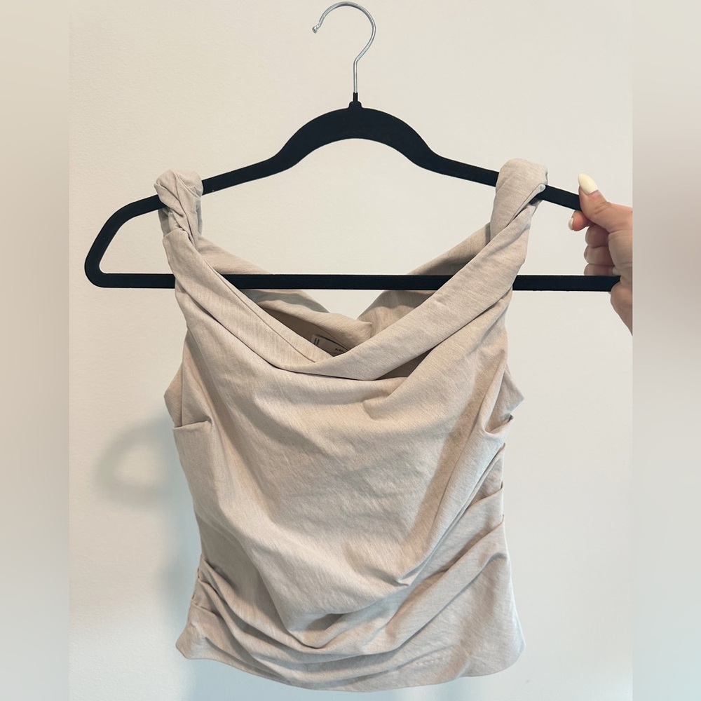 Mango off the shoulder Draped Top